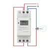 Temporizador electrónico para carril DIN QOLTEC 50983, a pilas, para circuitos de automatización