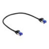 Cable de red DeLOCK RJ45 Cat.6A S/FTP fino 0,25 m negro