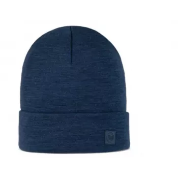 Gorro BUFF MERINO HEAVYWEIGHT BEANIE SOLID NIGHT azul