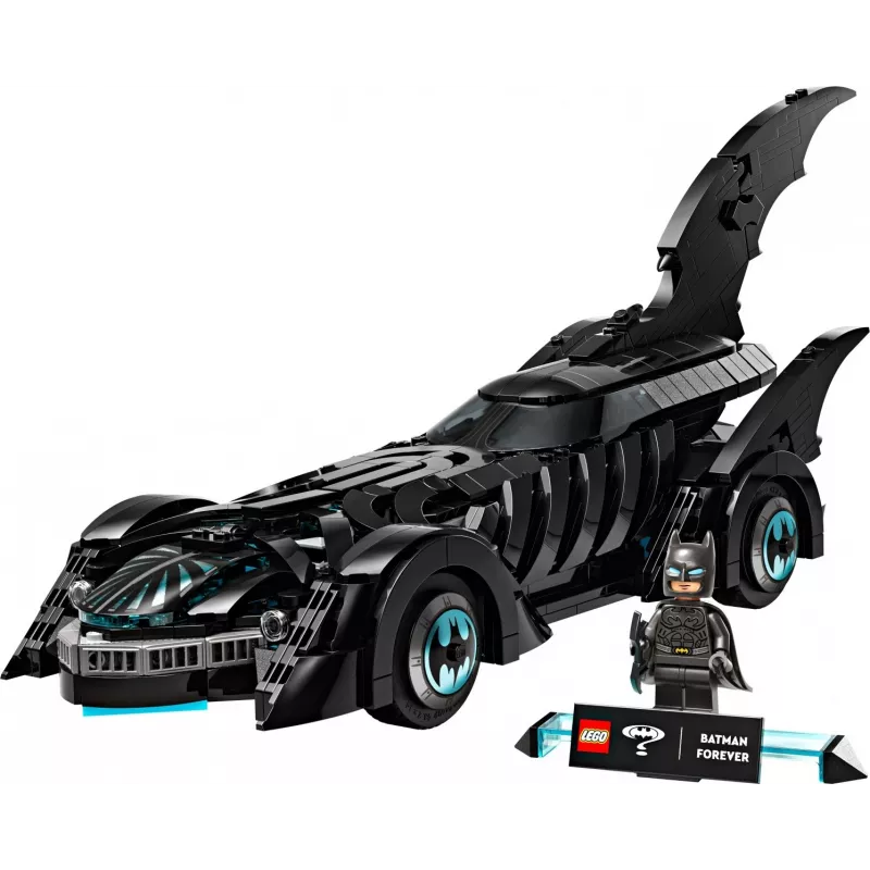 Set de construcción LEGO DC Super Heroes Batman Forever Batmóvil 76304 — 909 piezas, 1 minifigura, edad recomendada 12+