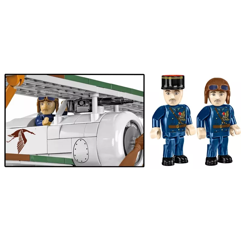 Set de construcción Cobi Blocks Nieuport 17 C.1 277 piezas — maqueta de avión, set de bloques coleccionable