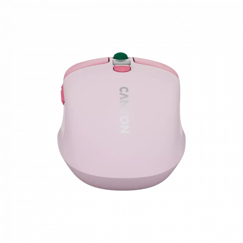 Ratón Canyon MW-26 - óptico inalámbrico 2 en 1 Bluetooth / 2,4 GHz - silencioso - rosa