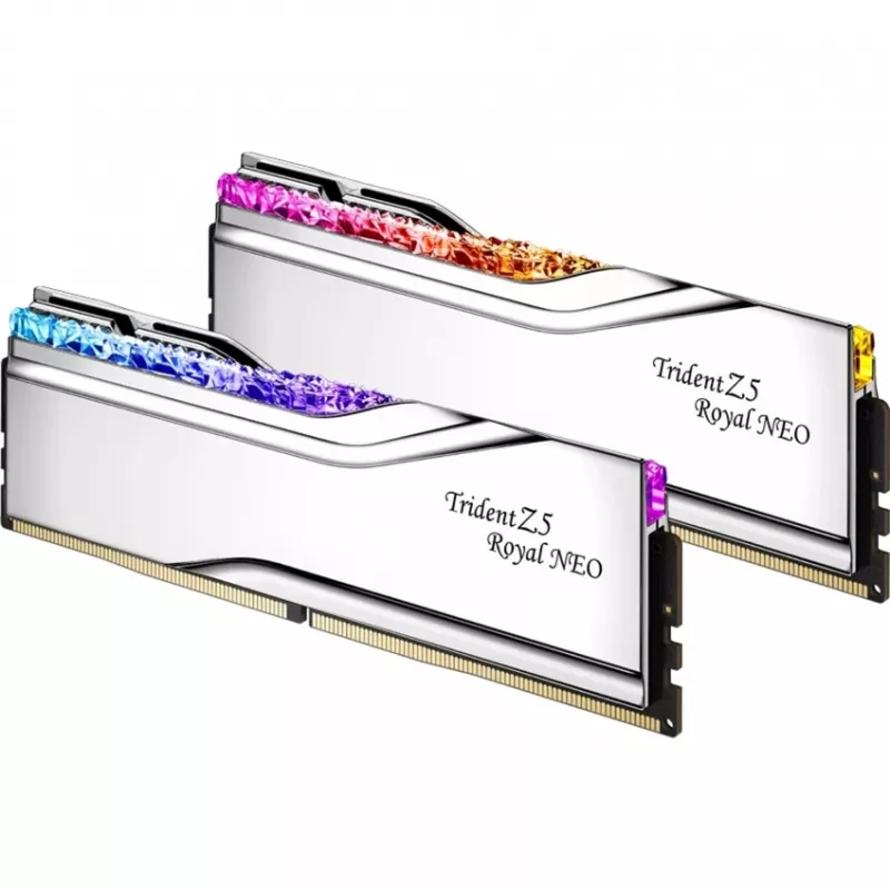 Trident Z5 Royal NEO RGB EXPO 32GB (2x16GB) DDR5 PC5-48000C28 6000MHz – Plata