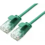 Cable de red UTP ROLINE GREEN Cat.6A (clase EA), LSOH, plano, verde, 0,15 m (21.44.3930)