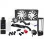 Alphacool 11992 - refrigerador líquido - acetal - acrílico - aluminio - latón - cobre - níquel - acero inoxidable - negro - transparente - 1/4 - 60 °C - 0,8 bar (11992)