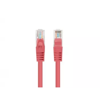 Cable patch Lanberg Cat.6 UTP 1,5 m rojo Fluke Passed, pack de 10