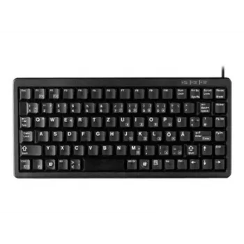Teclado CHERRY Compact, combo (USB + PS/2), DE oficina USB + PS/2 QWERTY negro