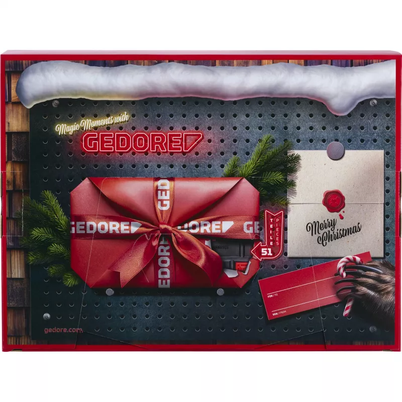 Calendario de adviento Gedore R33003151 2025 — calendario temático de herramientas, set limitado