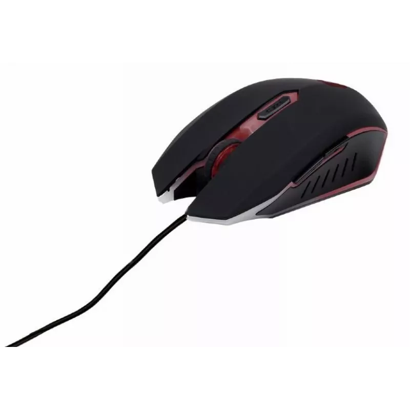 Teclado gaming GEMBIRD GGS-UMG4-02 104 teclas tamaño completo USB QWERTY inglés US con ratón, negro