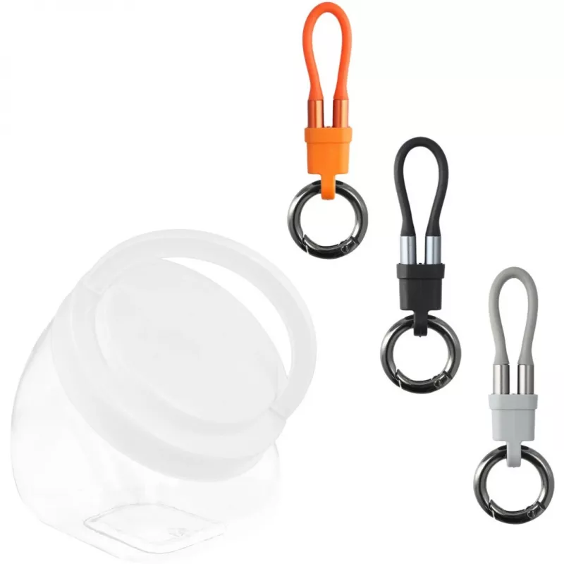 Llavero con cable USB-C 4smarts 541385 — 7,5 cm, colores surtidos, 30 uds.