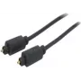 shiverpeaks 1,5 m Toslink - Toslink - TOSLINK - conector macho - TOSLINK - conector macho - Oro - Negro (BS69004-1.5)