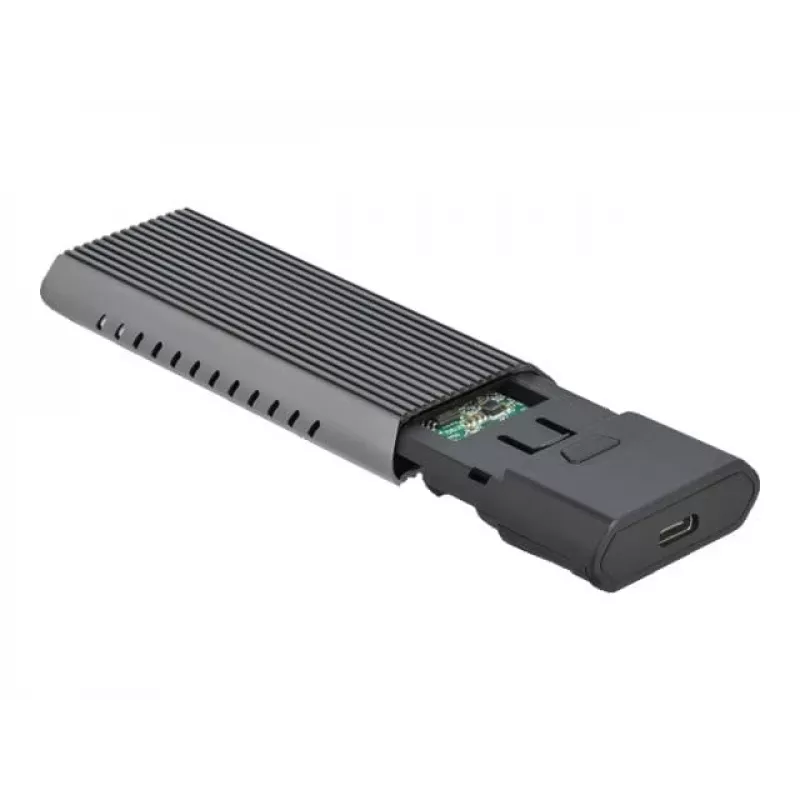 Carcasa externa combo USB Type-C DeLOCK para SSD M.2 NVMe PCIe o SATA - carcasa de almacenamiento - M.2 - tarjeta M.2 NVMe / SATA 10Gb/s - USB 3,2 (Gen 2) (4263