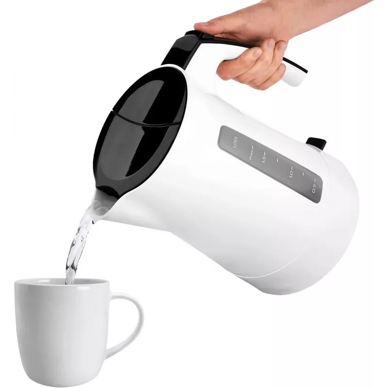 Hervidor eléctrico Melitta Enjoy Aqua 1,7 L 2400 W negro blanco