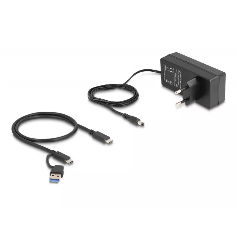 Hub USB Delock 64248 5 Gbit/s 2 x Type-A 2 x Type-C 1 puerto de carga rápida