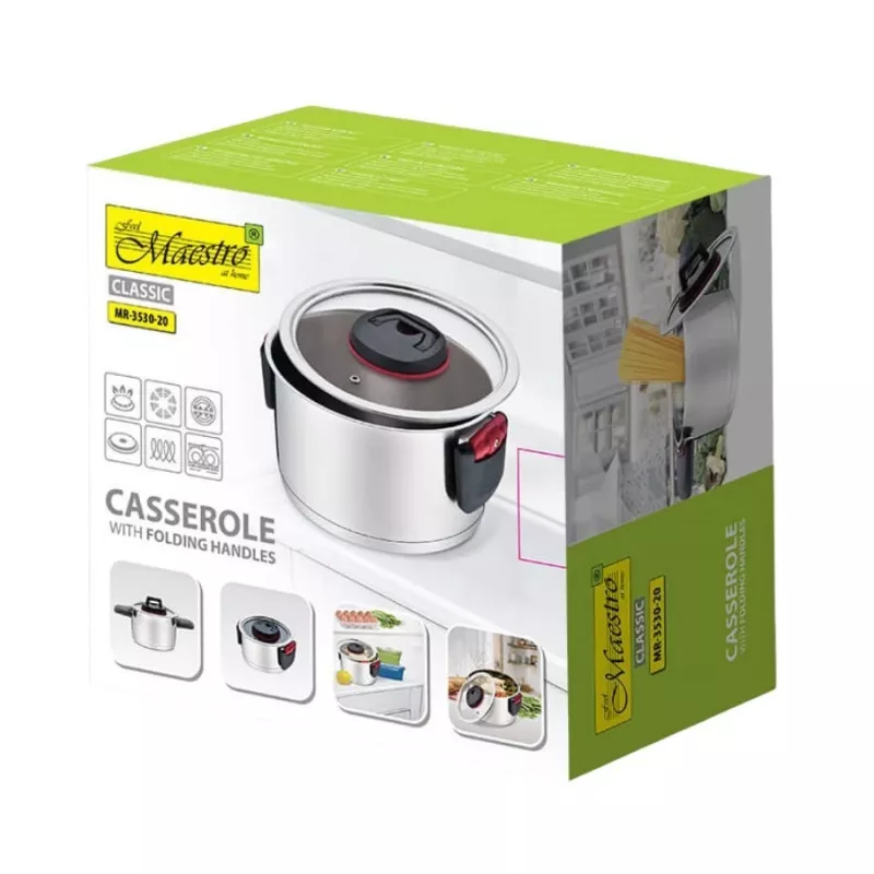 Olla Maestro MR-3530-20 con asas plegables 3,2 l