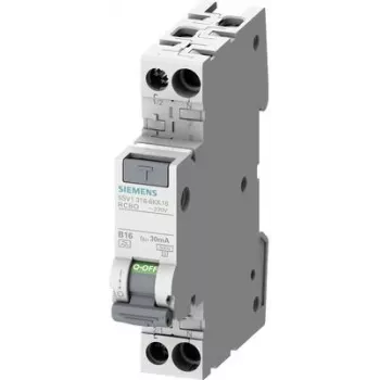 Siemens 5SV1316-7KK13 interruptor automático diferencial con protección contra sobreintensidad (RCBO) tipo A 1P+N