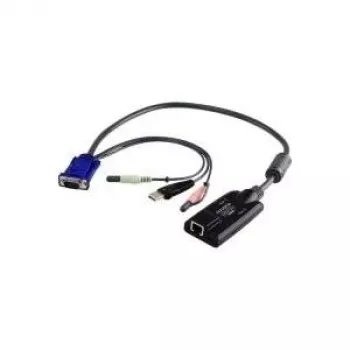 Cable adaptador KVM ATEN USB - VGA a Cat5e/6 (módulo CPU), con soporte de audio y Virtual Media