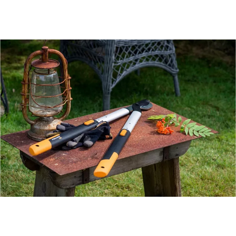 Tijera de podar telescópica Fiskars SmartFit 915 mm L86 negra naranja (1013564)
