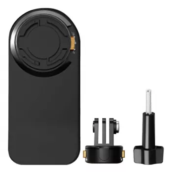 Soporte para mochila Puluz PU1055B para cámaras deportivas — compatible con Osmo Action 5, Pro Insta360, Ace Pro 2 — Negro