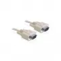 Cable serie DeLOCK RS-232 10m Beige DB-9 82983