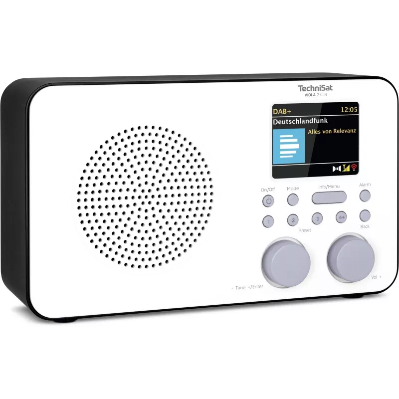 Radio por internet TECHNISAT VIOLA 2 C IR — Sintonizador analógico y digital, DAB+/FM, Wi-Fi, 3 W, TFT 2,4