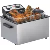 Freidora Steba DF 300 Double 5 L 3000 W negra acero inoxidable