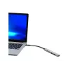 Hub USB Port Designs 900163 Type-C 5000 Mbit/s Plata