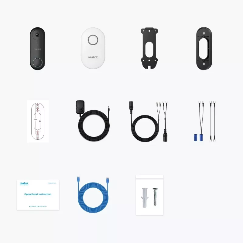 Videoportero Reolink D340W 5MP WLAN detección de personas audio bidireccional