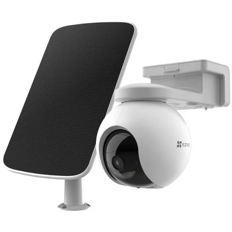 Cámara IP de vigilancia EZVIZ HB8 4MP (2560×1440), exterior, PTZ, Wi‑Fi, batería/DC, panel solar incluido