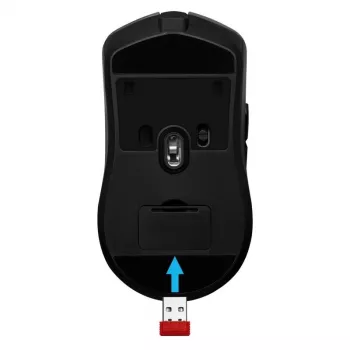 Ratón gaming inalámbrico DEFENDER Demon GM-534 RF, ambidiestro, 3200 DPI, 5 botones, receptor nano USB-A 2,4 GHz