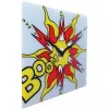 Reloj NeXtime 8173 Boom, 43x43 cm, reloj de pared, rojo/amarillo/blanco