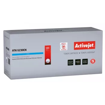 Tóner Activejet ATK-5230CN (sustituto de Kyocera TK-5230C; Supreme; 2200 páginas; cian)