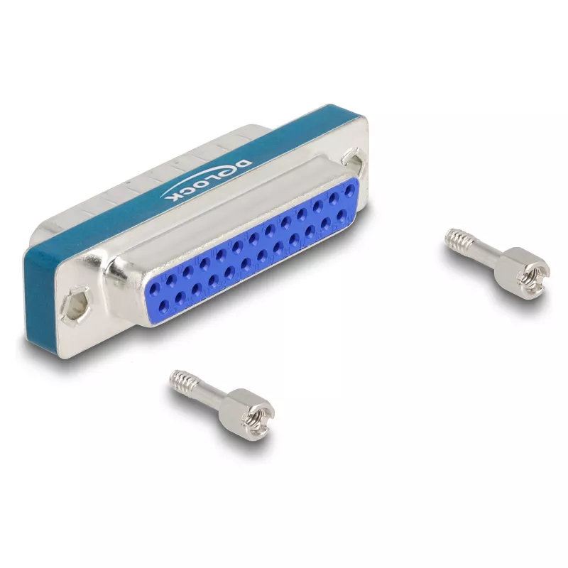 Filtro antiparasitario RF/EMI DeLOCK D-Sub de 25 contactos macho a hembra paso bajo inductivo