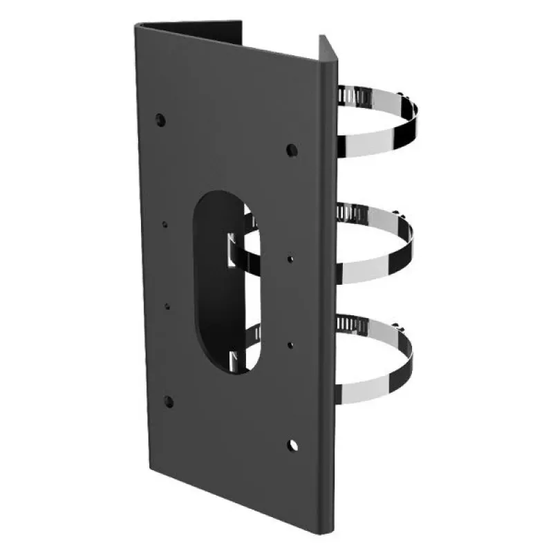 Hikvision DS-1475ZJ-SUS soporte vertical para poste, negro, acero inoxidable