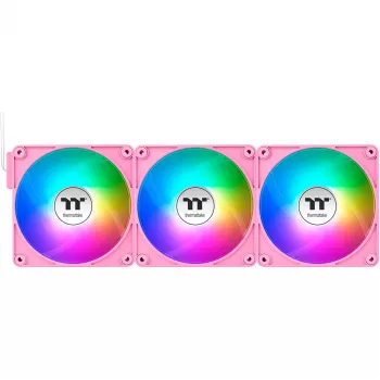 Ventilador de caja Thermaltake CT120 EX ARGB 120mm rosa pack de 3