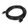 Cable de extensión USB Unitek Y‑C418GBK 5 m USB A a USB A USB 2.0, negro