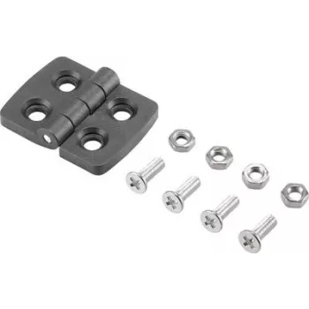 Basetech Bisagra de plástico 39x30x4mm 39 mm 1 unidad (BT-1697225)