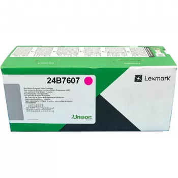 Cartucho de tóner Lexmark 24B7607 magenta, original, rendimiento 12.000 páginas, 1 unidad