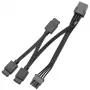 EK Water Blocks EK-Loop OmniLink D-RGB cable divisor de señal de 3 vías, 10 cm, negro