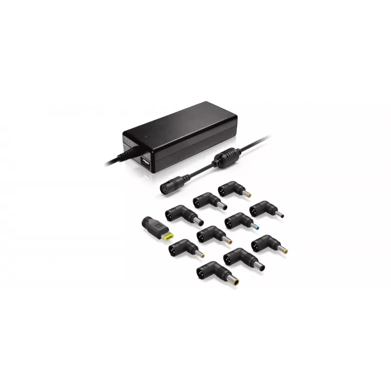 Fuente de alimentación universal para portátil de 90 W, set con 11 conectores