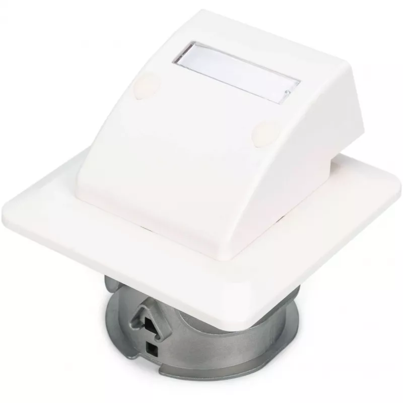 Toma de pared empotrable de fibra óptica FTTH Digitus DN-93201 adaptador SC/LC 86x30x86mm