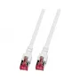 EFB-Elektronik Cable de parcheo RJ45 Cat.6 S/FTP LSZH Blanco 3m