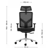 Silla de oficina giratoria mark adler Manager 3.3 negra — diseño ergonómico, base giratoria