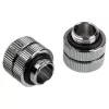 Adaptador de enlace Bitspower Touchaqua Link hembra G1/4 pulgadas macho a tubo Link ajustable 16-22mm - pack de 2, plata