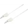 VOLTCRAFT Cable de medición [conector macho 4 mm - conector macho 4 mm] 0,25 m blanco MSB-300 (MSB-300-0.25-WS)