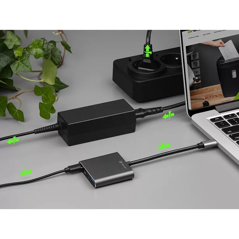 Adaptador A-1, USB-C HDMI 4K, USB 3.0, PD 100W