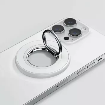 Soporte magnético de anillo reversible SODI BM-350 blanco compatible con MagSafe