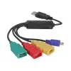 DeLock Hub USB 2.0 externo de 4 puertos - Hub - 4 x USB2.0 - sobremesa (61724)