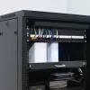 Qoltec 54516 panel de parcheo para rack de 19 pulgadas, 24 puertos, 1U, UTP, negro