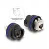 DeLOCK 67048 Conector hembra empotrable / acoplador RJ45 Cat.6A, negro